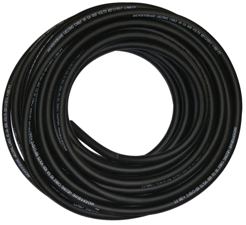 Welding Cable, 2 AWG, 25 ft, Black