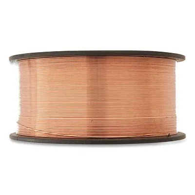 70S-6 MIG Welding Wire, 0.023 in dia, 11 lb Spool, Electroplated Copped Coated High Grade Steel