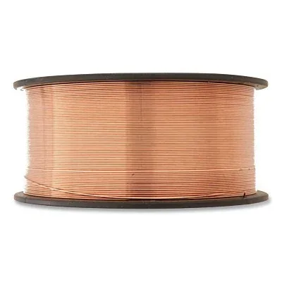 70S-6 MIG Welding Wire, 0.045 in dia, 33 lb Spool, Electroplated Copped Coated High Grade Steel