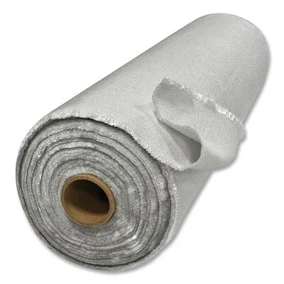 17 oz Gray silicone-coated fiberglass welding fabric roll 60 in by 50 yds