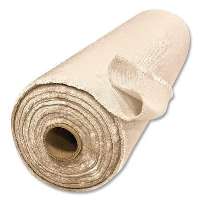32 oz/sq yd Uncoated Silica Fiberglass Welding Blanket Roll; 36 in by 50 yd; Tan
