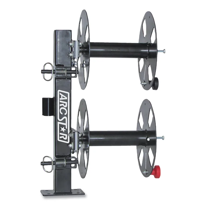 Revolution 12 in Double Welding Cable Reel with Fixed Base
