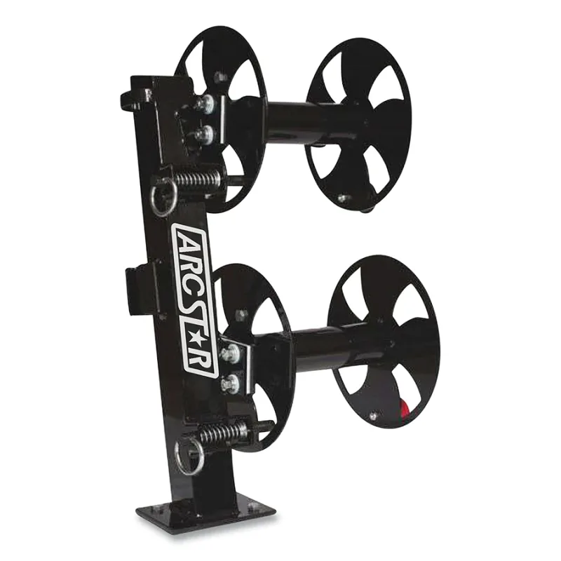 12" DOUBLE CABLE REELS WITH FIXED BASE, 12 TILT