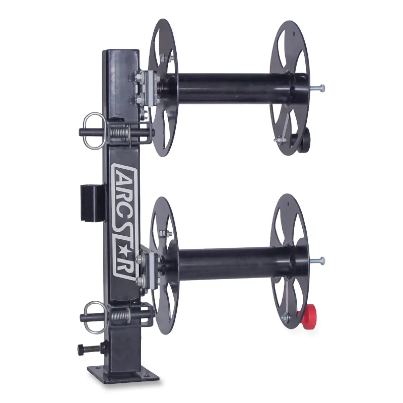Revolution 10 in Double-Stacked Welding Cable Reel with Swivel Base