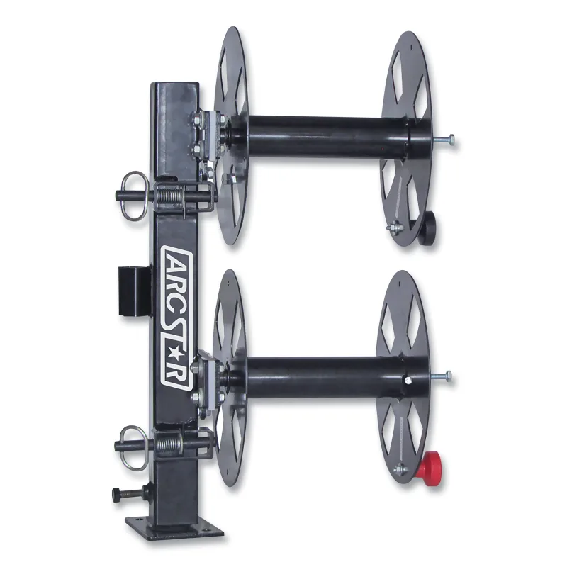 Revolution 12 in Double Stacked Welding Cable Reel with Swivel Base