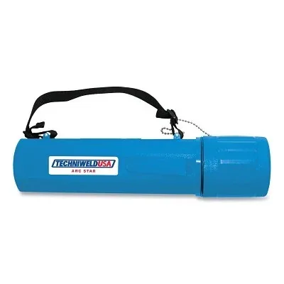 Electrode Canister, 10 lb Capacity, High Impact Polyethylene, Blue, 14.24 in L