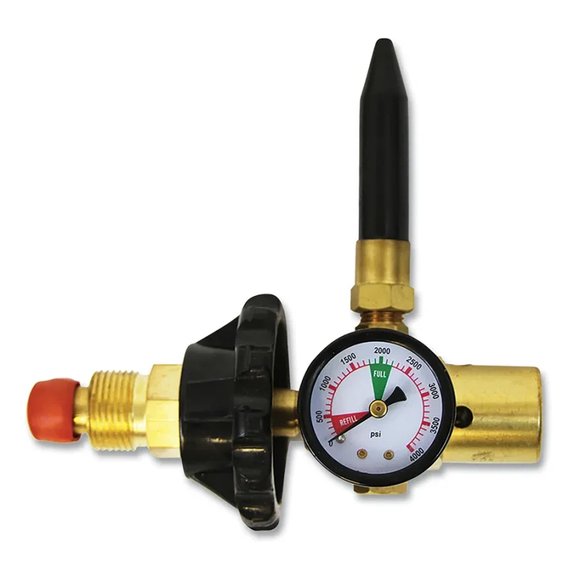 230Htg Hand Tight Balloon Regulator with Gauge