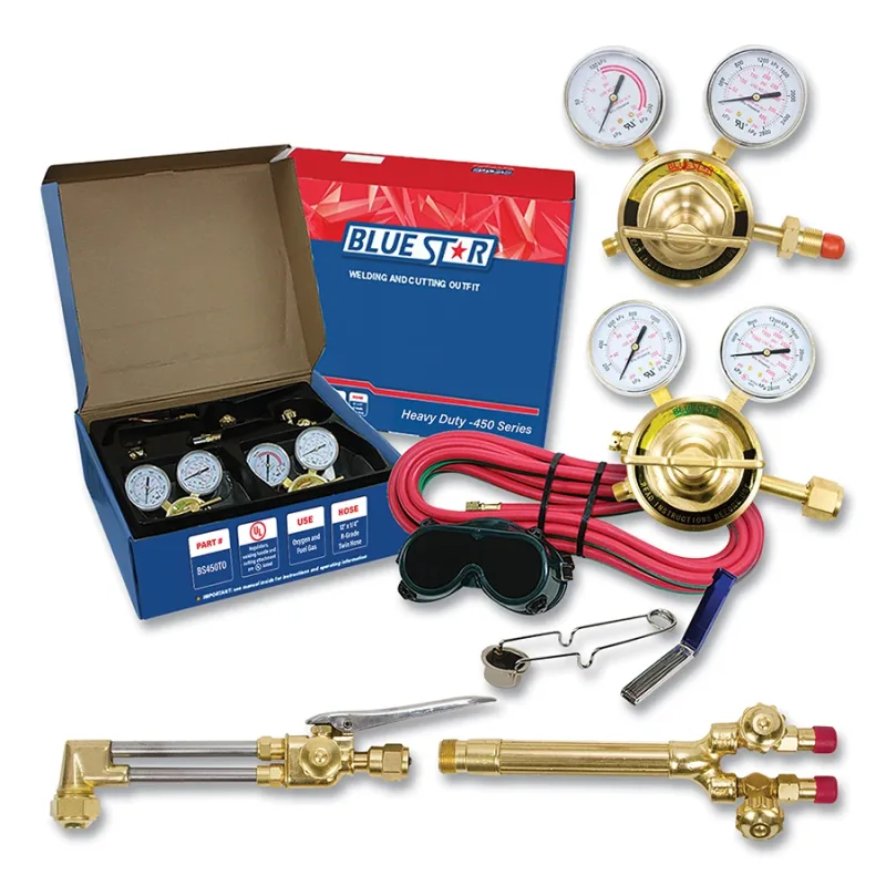 Welding and Cutting Outfit, Heavy Duty, 450 Series, 8 in Cutting Cap., 3 in Welding Cap.