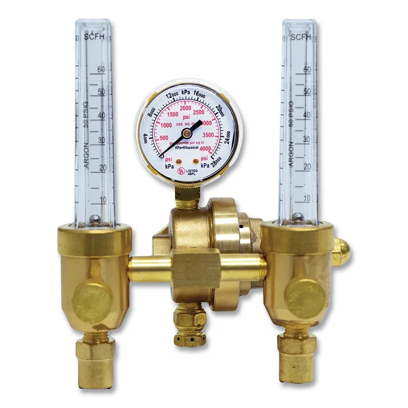 85 Series Dual Flow Argon Flowmeter Regulator CGA-580