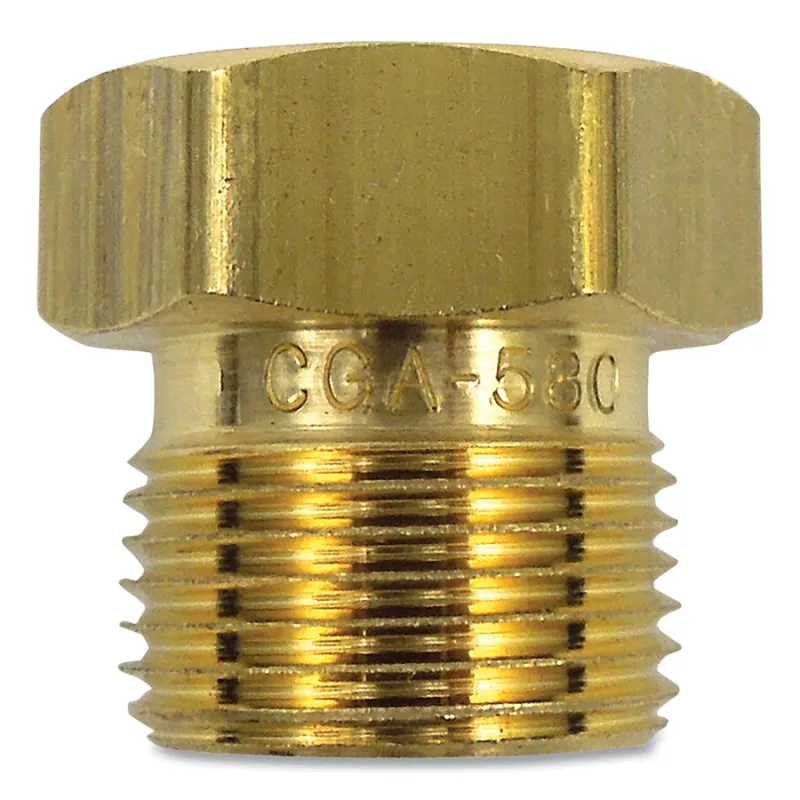 Brass Regulator Inlet Nut CGA 580 0.96-14 NGO RH Female