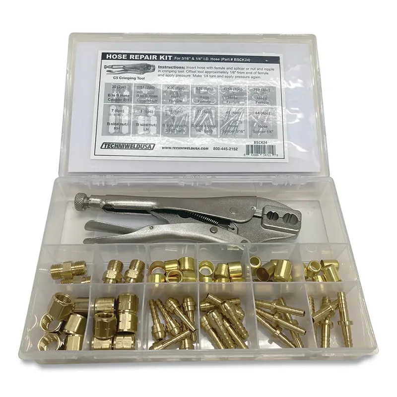 Hose Repair Kit with C-5 Vise Grip Crimper