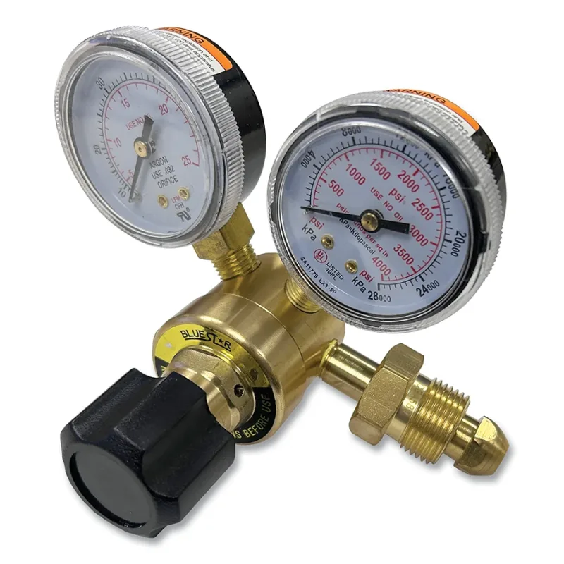 MIG Flow Gauge Regulator CGA-580 5 to 50 CFH