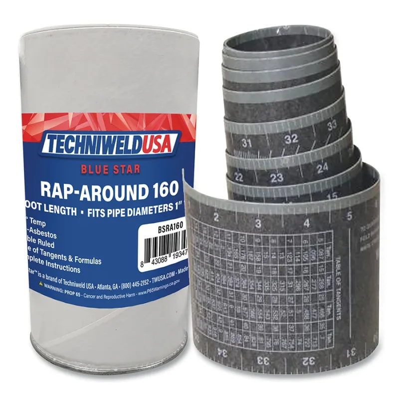 4 in x 4 ft Wrap-Around Pipe Template 1 in to 6 in Capacity