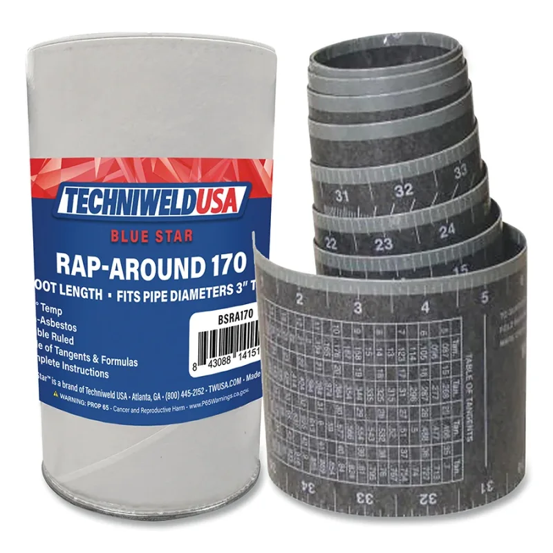 1 in to 6 in Wrap-Around Pipe Template 4 in x 6 ft