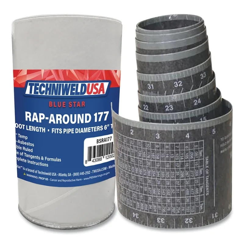 4 in x 7 ft Non-Asbestos Pipe Wrap Template 6 in to 14 in Pipe Capacity