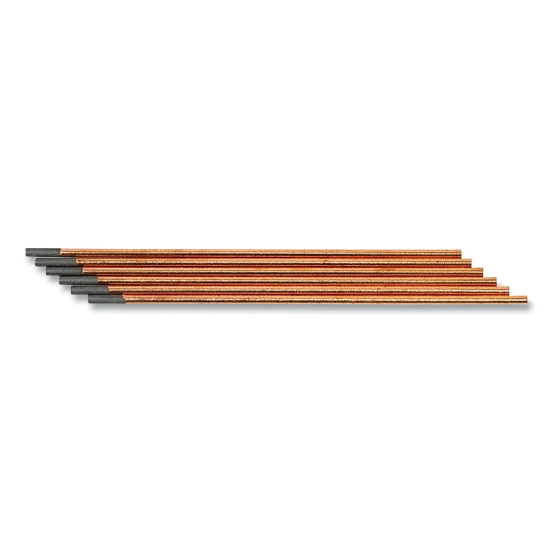Arc Star DC Gouging Carbon Electrode, 1/4 in dia, 12 in L, 95% Graphite with Copper Coating