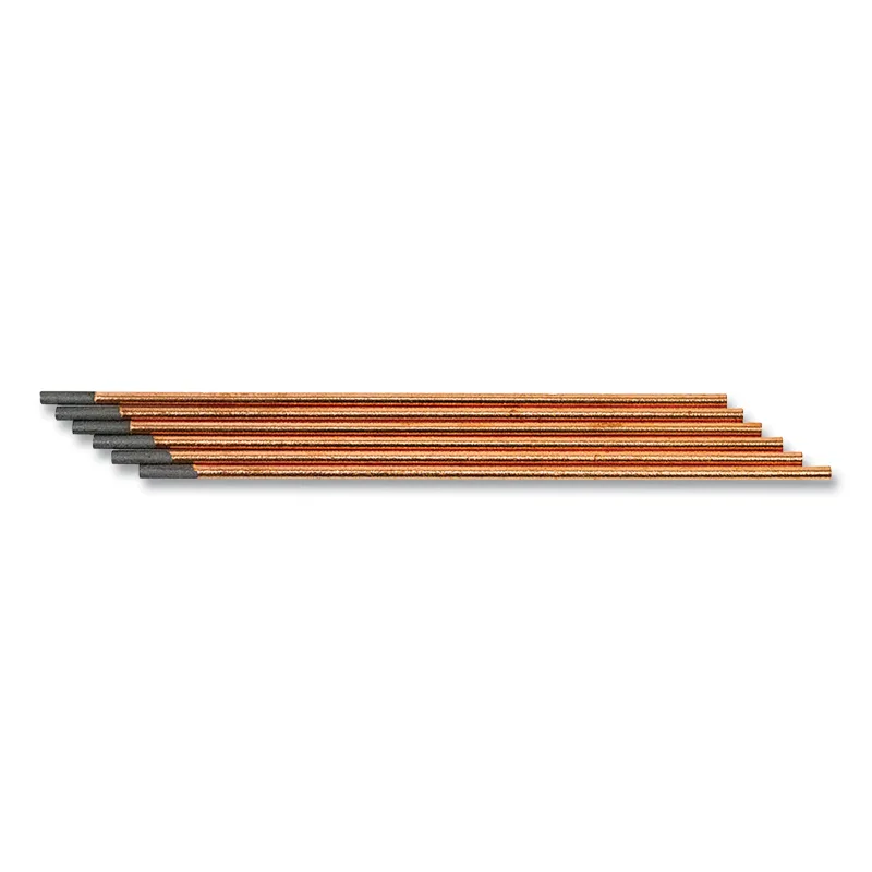 Arc Star DC Gouging Carbon Electrode, 3/8 in dia, 12 in L, 95% Graphite with Copper Coating