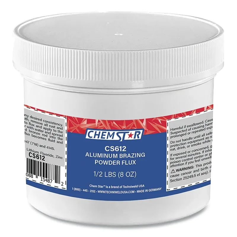 All-Purpose Aluminum Brazing Powder Flux, 1/2 lb (8 oz) Container, Aluminum Based Flux with Zince Chloride