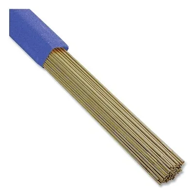 Low Fuming Bronze Alloy Brazing Rod, 1/8 in dia, 10 lb PKG, 36 in L, Bronze