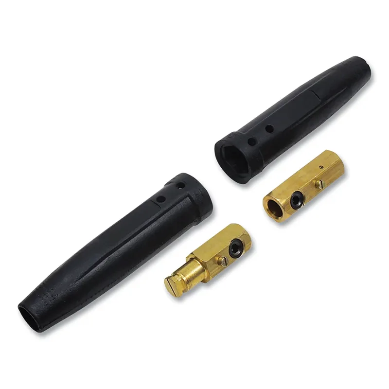 Cable Connector, #2 MBP Tweco® Style, Male and Female, Blue