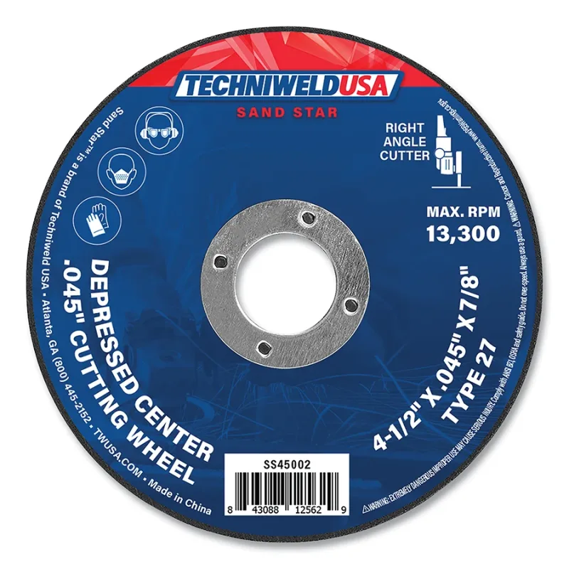 Cut Off Wheel, 4-1/2 in dia, 0.45 in Thickness, 7/8 in Arbor, 60 Grit, Ceramic and Aluminum Oxide