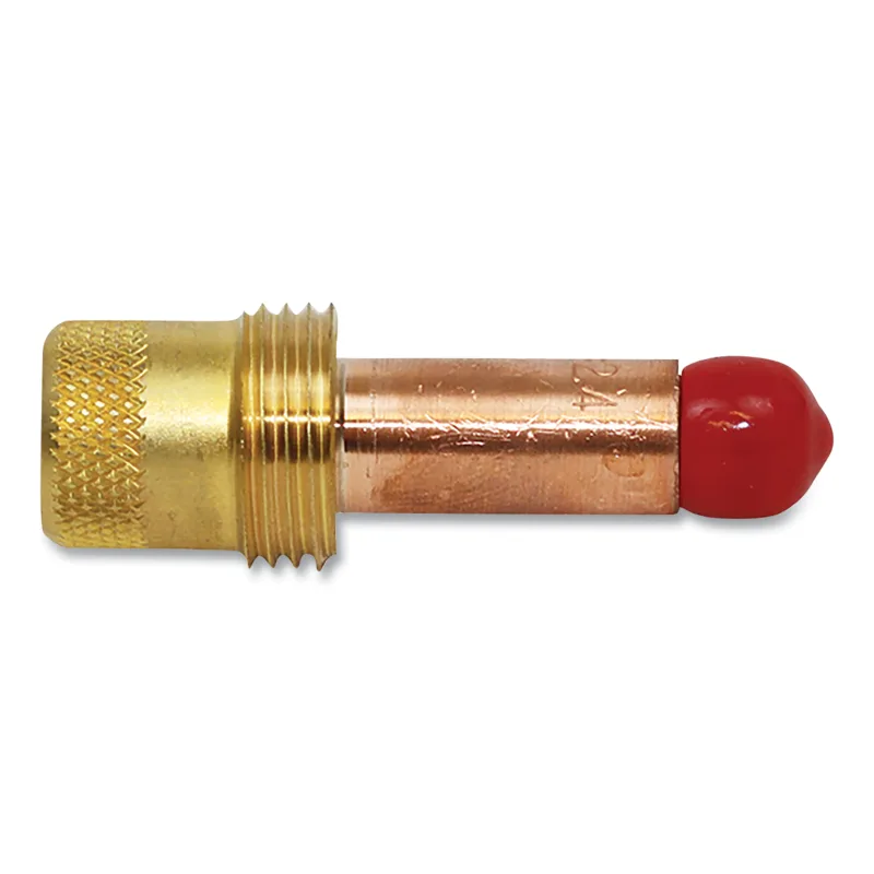 1/8 in Copper Gas Lens Collet Body for 17, 18, 26 Series TIG Torches, TS45V27