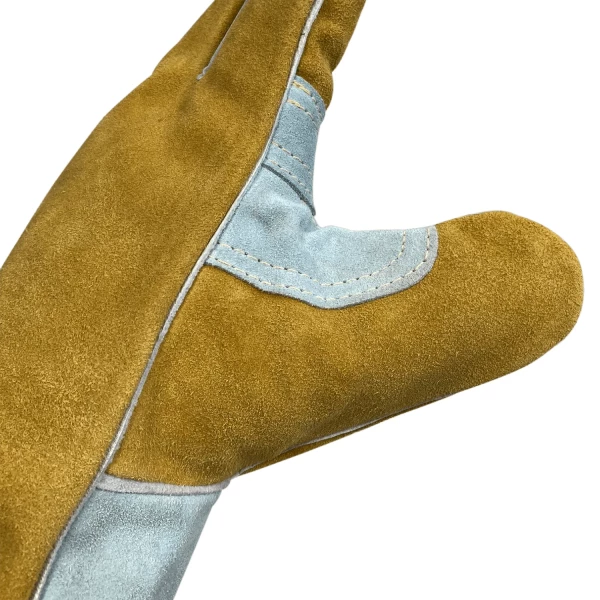 Premium Tan Side Split Cowhide 14” Stick Welding Glove (AG1150L) - additional view 2