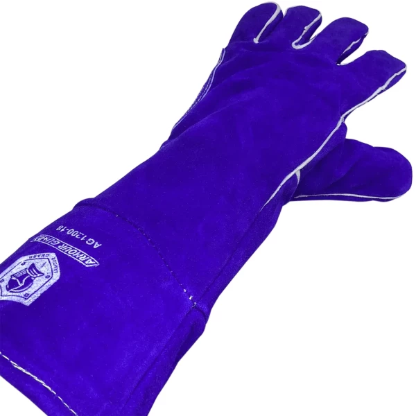 Cool Blue Superior Side Split Cowhide Stick Welding Glove (AG1200-18M) - additional view 1