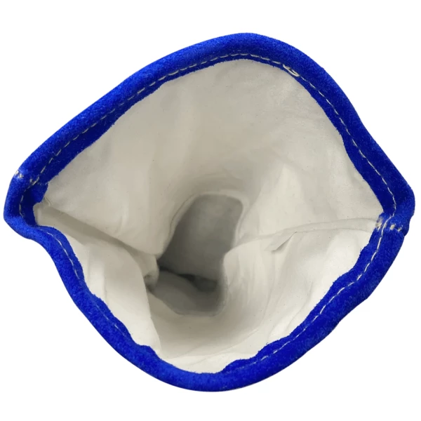 Blue Premium Side Split Cowhide Stick Glove Cotton Lined (AG1200M) - additional view 2