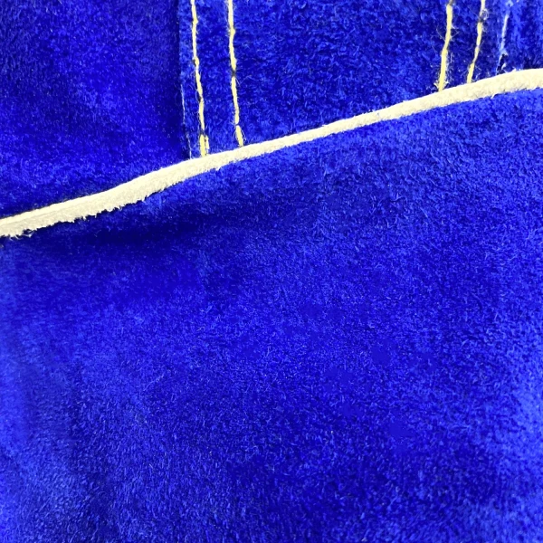 Blue Premium Side Split Cowhide Stick Glove Cotton Lined (AG1200M) - additional view 6