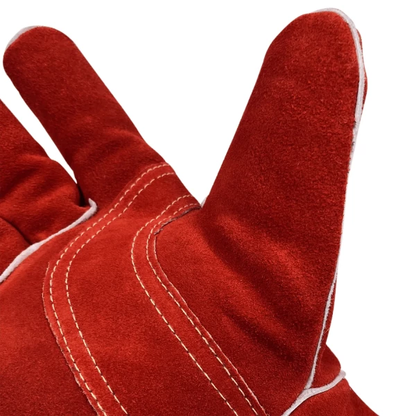 Premium Red Side Split Cowhide 14” Stick Welding Glove (AG1270L) - additional view 2