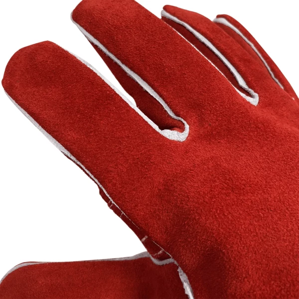 Premium Red Side Split Cowhide 14” Stick Welding Glove (AG1270L) - additional view 3