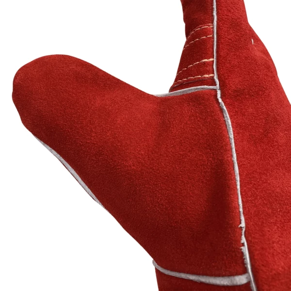 Premium Red Side Split Cowhide 14” Stick Welding Glove (AG1270L) - additional view 4
