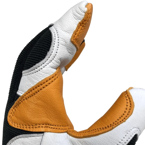 Superior Gold & Pearl Goatskin Double Palm and Thumb Mechanics Glove (AG1490XXL) - additional view 1