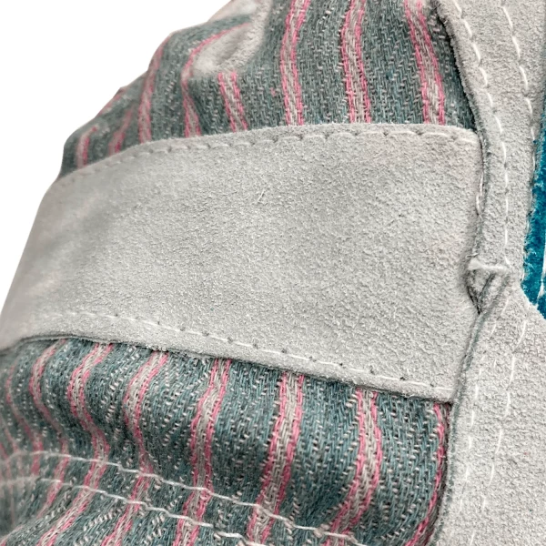 Premium Work Glove Made From Shoulder Split Cowhide Featuring Double Palm/Knuckle Strap (AG1515BL) - additional view 6