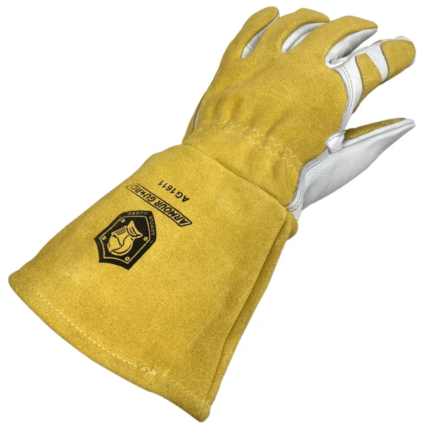 Split Cowhide Mig Welding Glove With Reinforced Palm & Thumb (AG1611L) - additional view 1