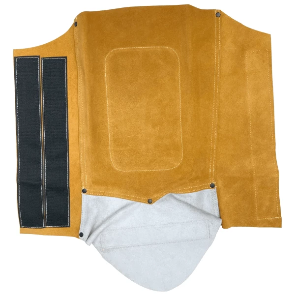 Golden Brown Split Leather Leg Spats (AG442114) - additional view 1
