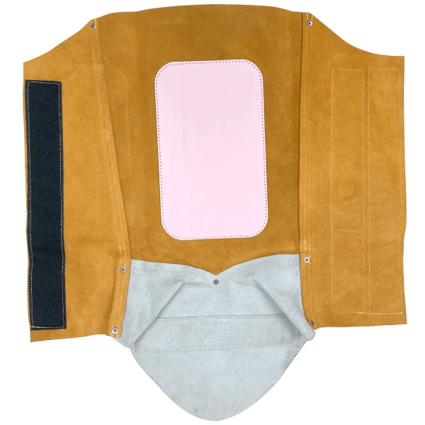 Golden Brown Split Leather Leg Spats (AG442114) - additional view 2