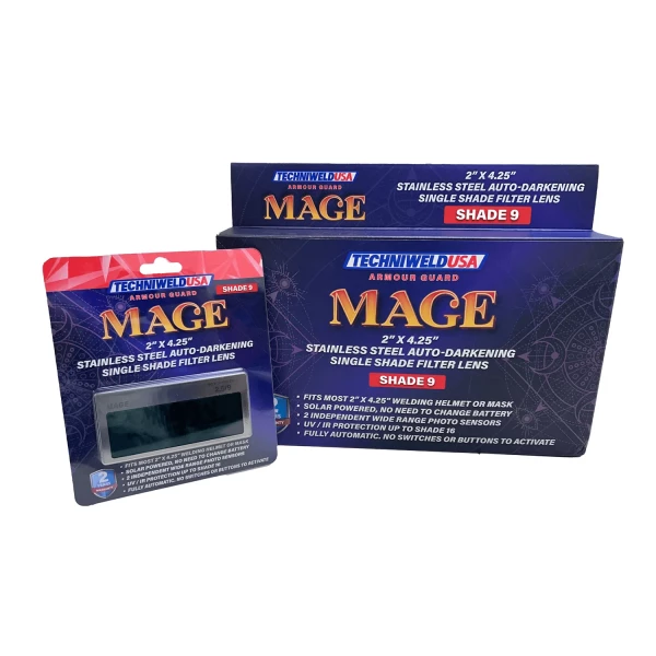 Armour Guard Mage 2 x 4-1/4 Stainless Steel ADF Shade 9 (AGMAGE2X4H09) - additional view 2