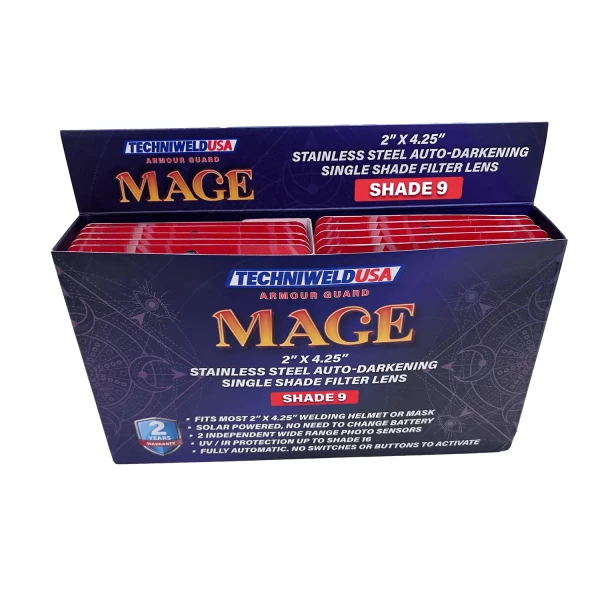 Armour Guard Mage 2 x 4-1/4 Stainless Steel ADF Shade 9 (AGMAGE2X4H09) - additional view 6