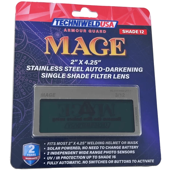 Armour Guard Mage 2 x 4-1/4 Stainless Steel ADF Shade 12 (AGMAGE2X4H12) - additional view 3