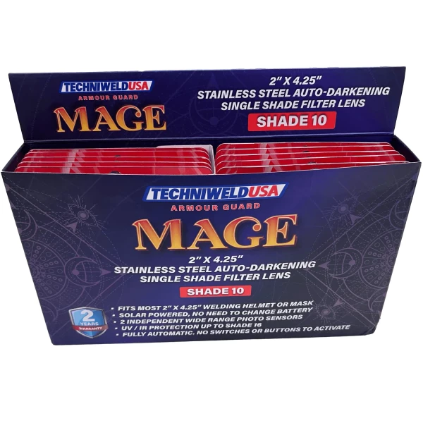 Armour Guard Mage 2 x 4-1/4 Stainless Steel ADF Shade 10 (AGMAGE2X4H10) - additional view 7