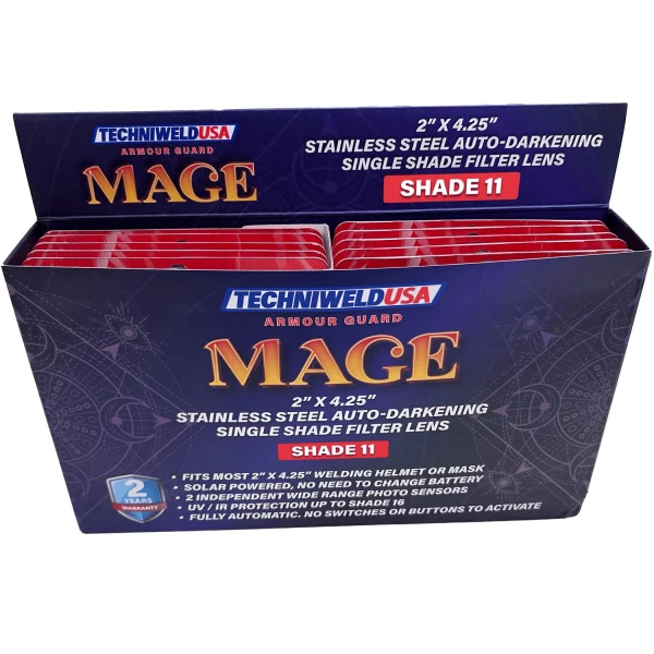 Armour Guard Mage 2 x 4-1/4 Stainless Steel ADF Shade 11 (AGMAGE2X4H11) - additional view 7
