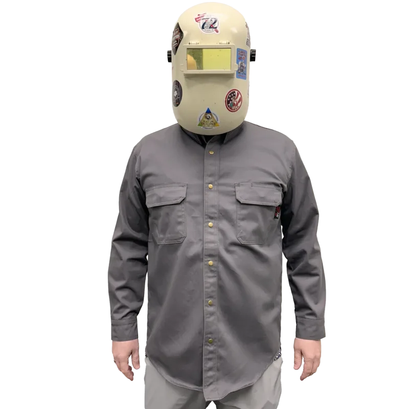 Armour Guard FR Gray Work Shirt - Large (AGWSGL) - additional view 6