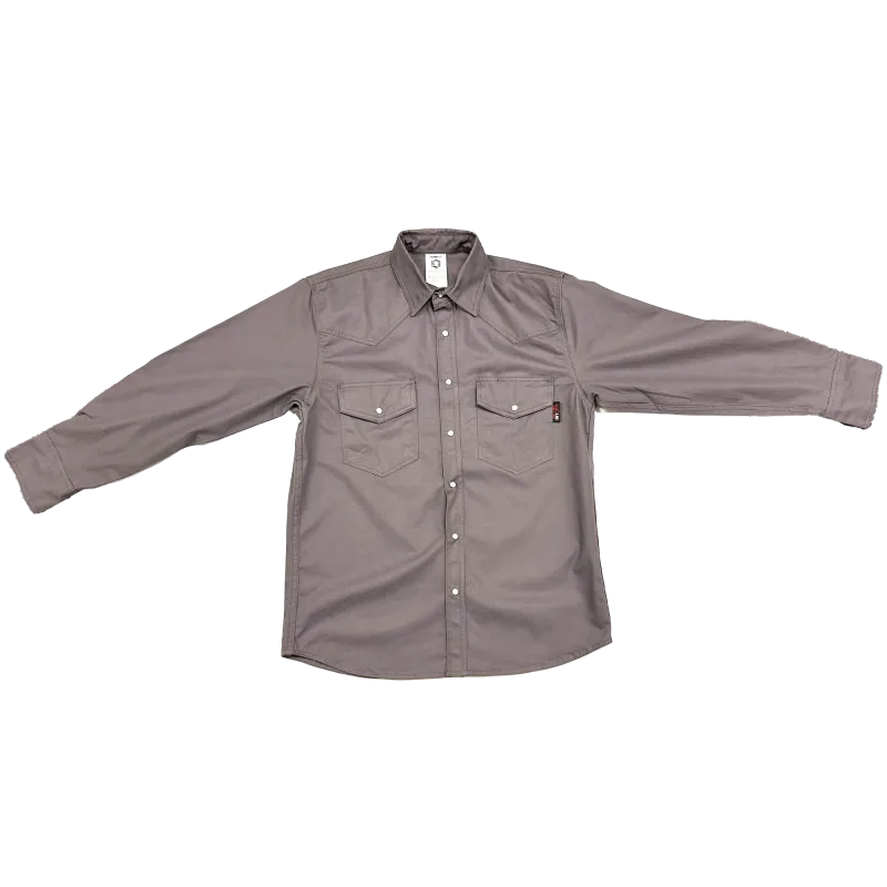 Armour Guard FR Gray Western Style Work Shirt - 2X-Large (AGWSSG2XL) - additional view 9