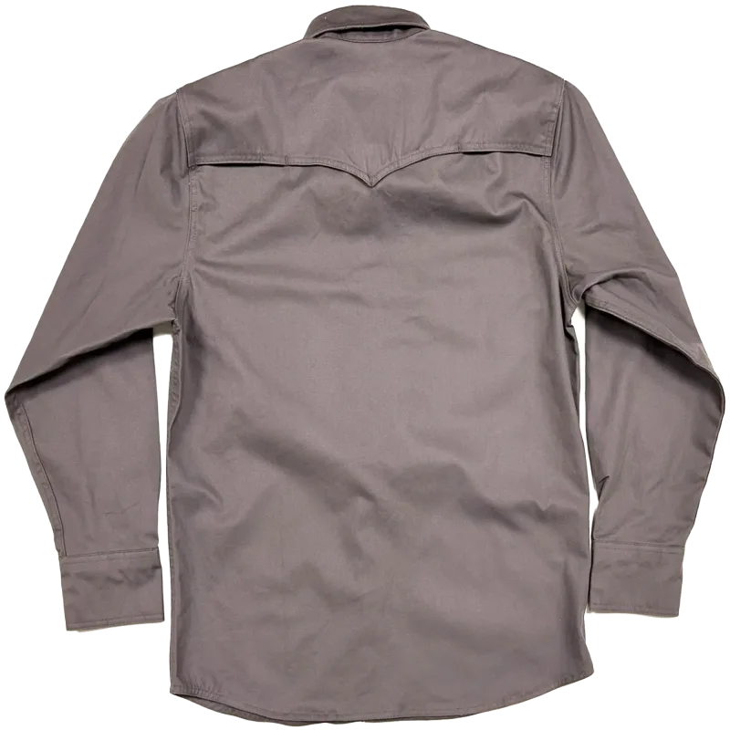 Armour Guard FR Gray Western Style Work Shirt - Large (AGWSSGL) - additional view 1