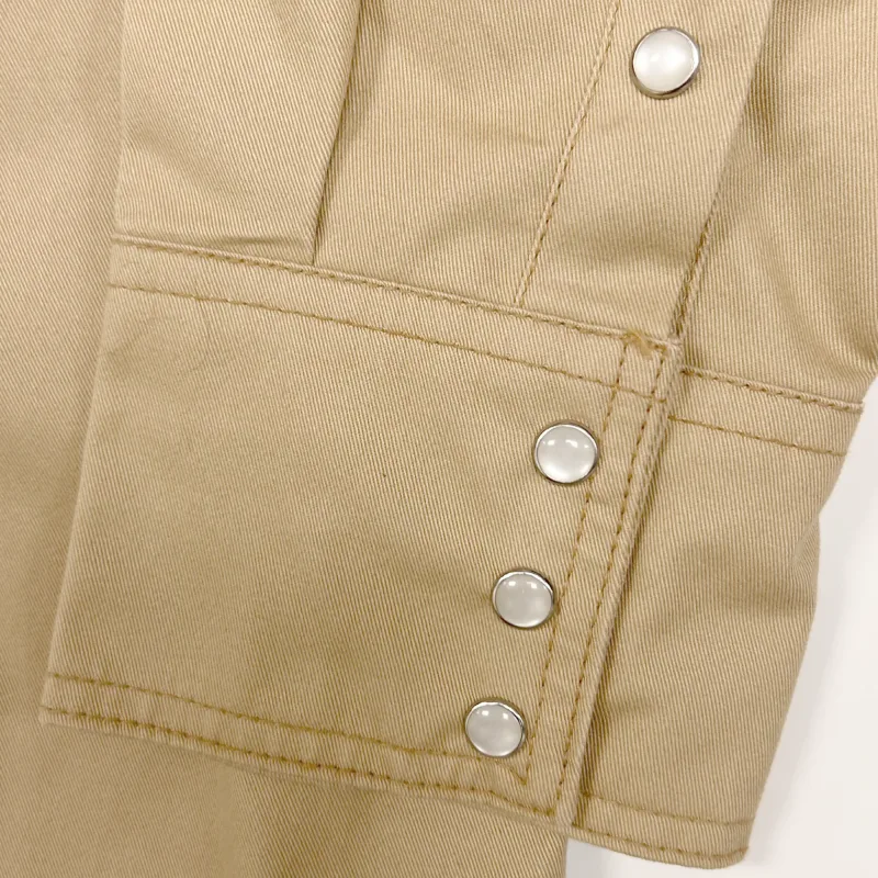 Armour Guard FR Tan Western Style Work Shirt - Medium (AGWSSTM) - additional view 3