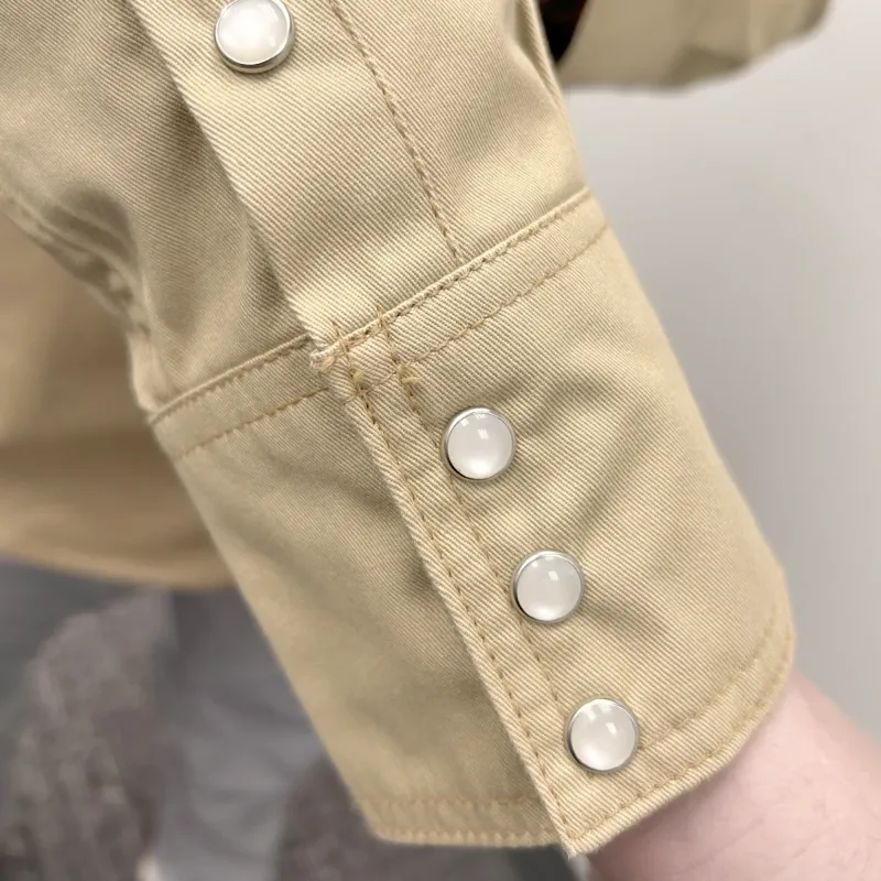 Armour Guard FR Tan Western Style Work Shirt - Medium (AGWSSTM) - additional view 5