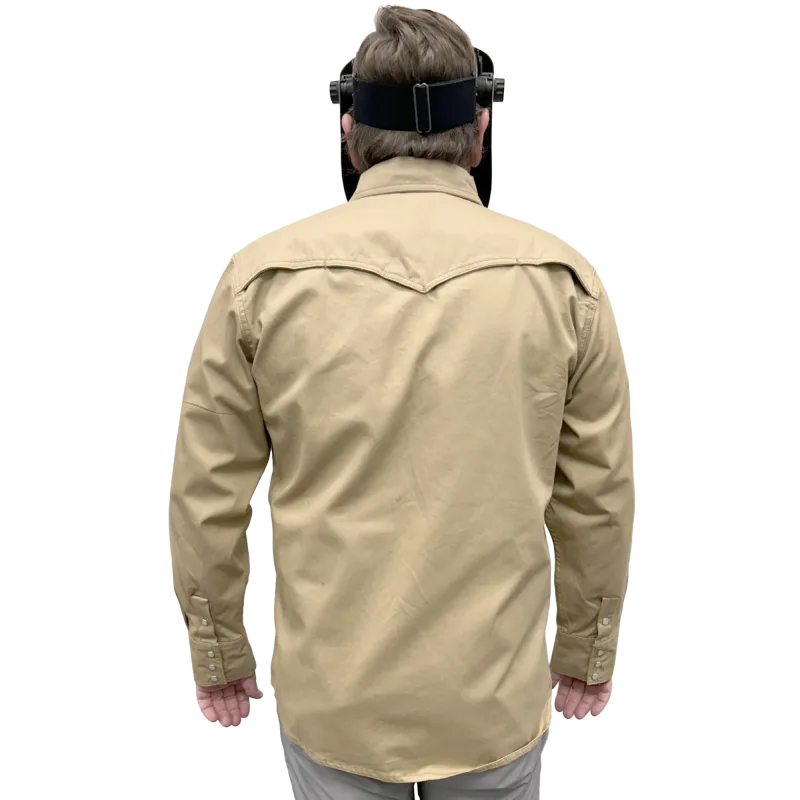 Armour Guard FR Tan Western Style Work Shirt - X-Large (AGWSSTXL) - additional view 8