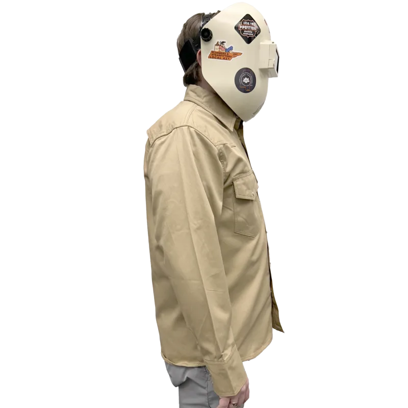 Armour Guard FR Tan Western Style Work Shirt - X-Large (AGWSSTXL) - additional view 9